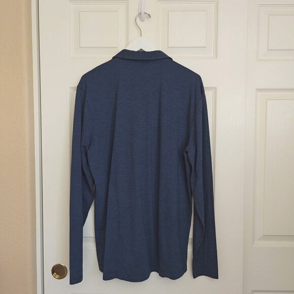 Lululemon Evolution Long Sleeve Polo Shirt Nautical Navy sz M - Picture 6 of 11